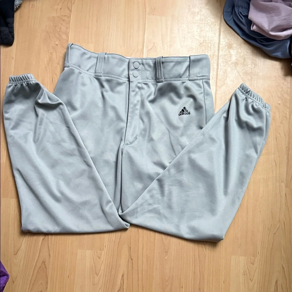 Adidas Light Gray Sports Pants - Picture 2 of 6